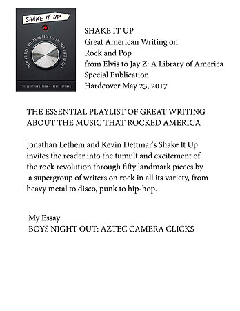 SHAKE IT UP, edited by Jonathan Lethem & Kevin Dettmar